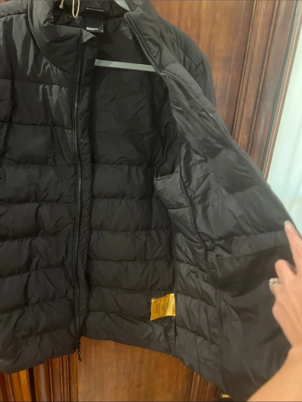The North Face Black Quilted Puffer Jacket Mens Size L